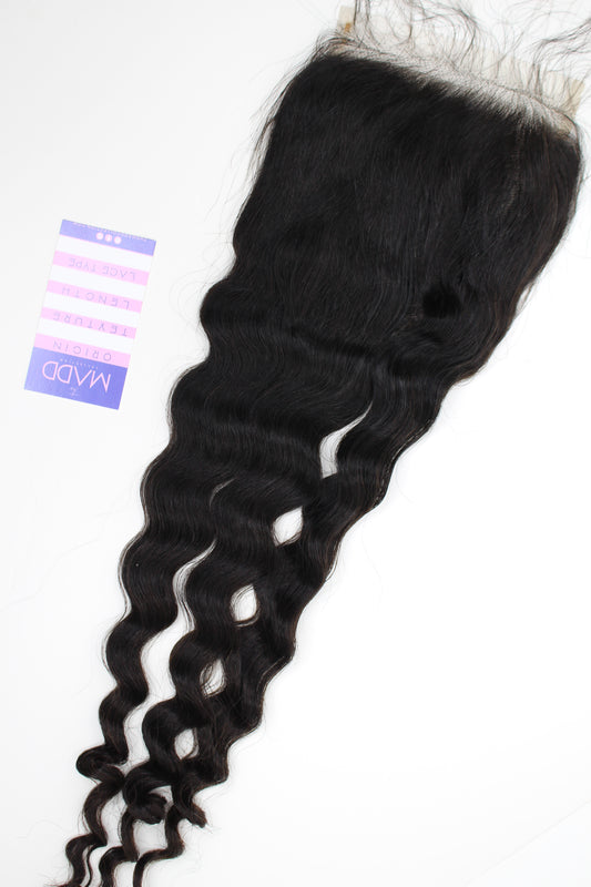 Transparent Swiss Lace Closure Loose Wave