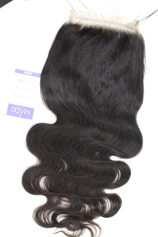 Transparent Swiss lace Closure Body Wave