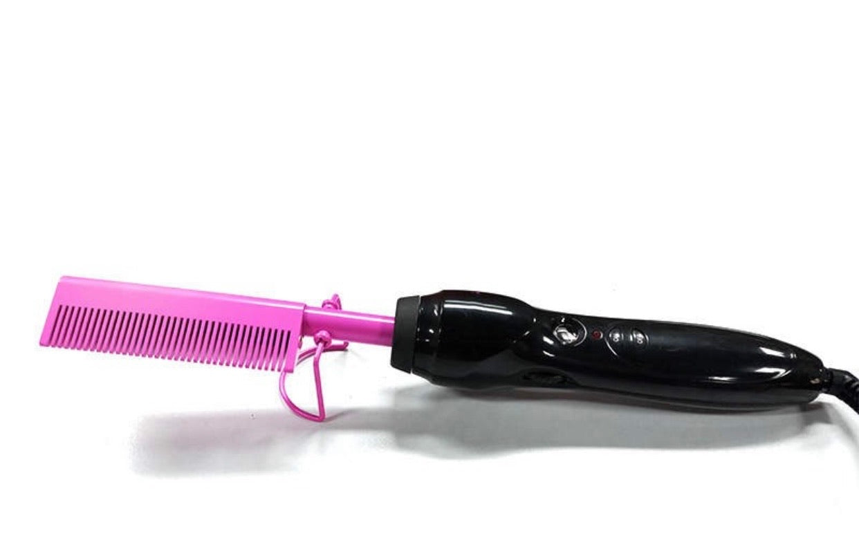 "Pretty in Pink" electric hot comb